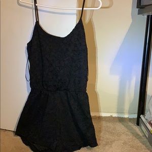 Black lace romper